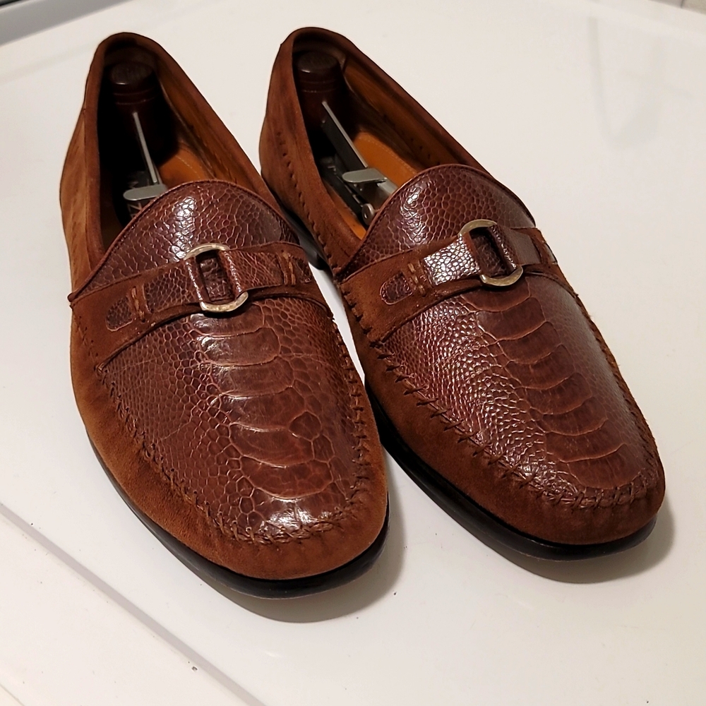 Mezlan Genuine Ostrich Loafers